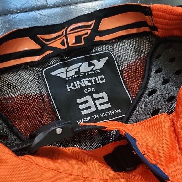 Men's Orange Motocross Pants - Picture 2 of 4